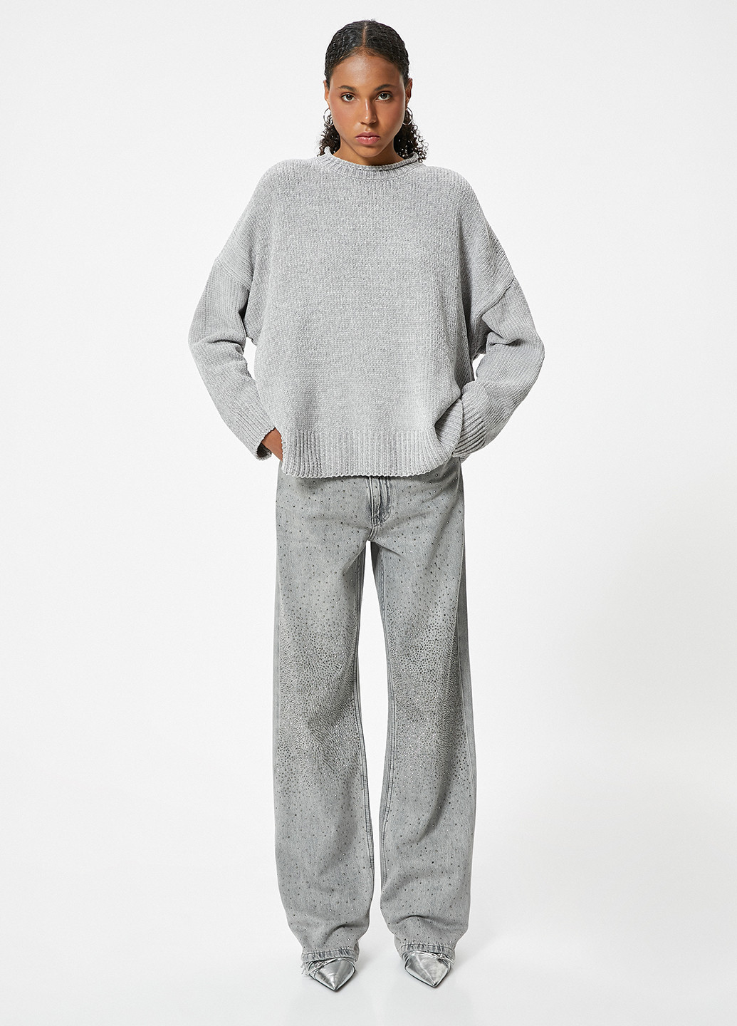 Серый демисезонный джемпер джемпер KOTON