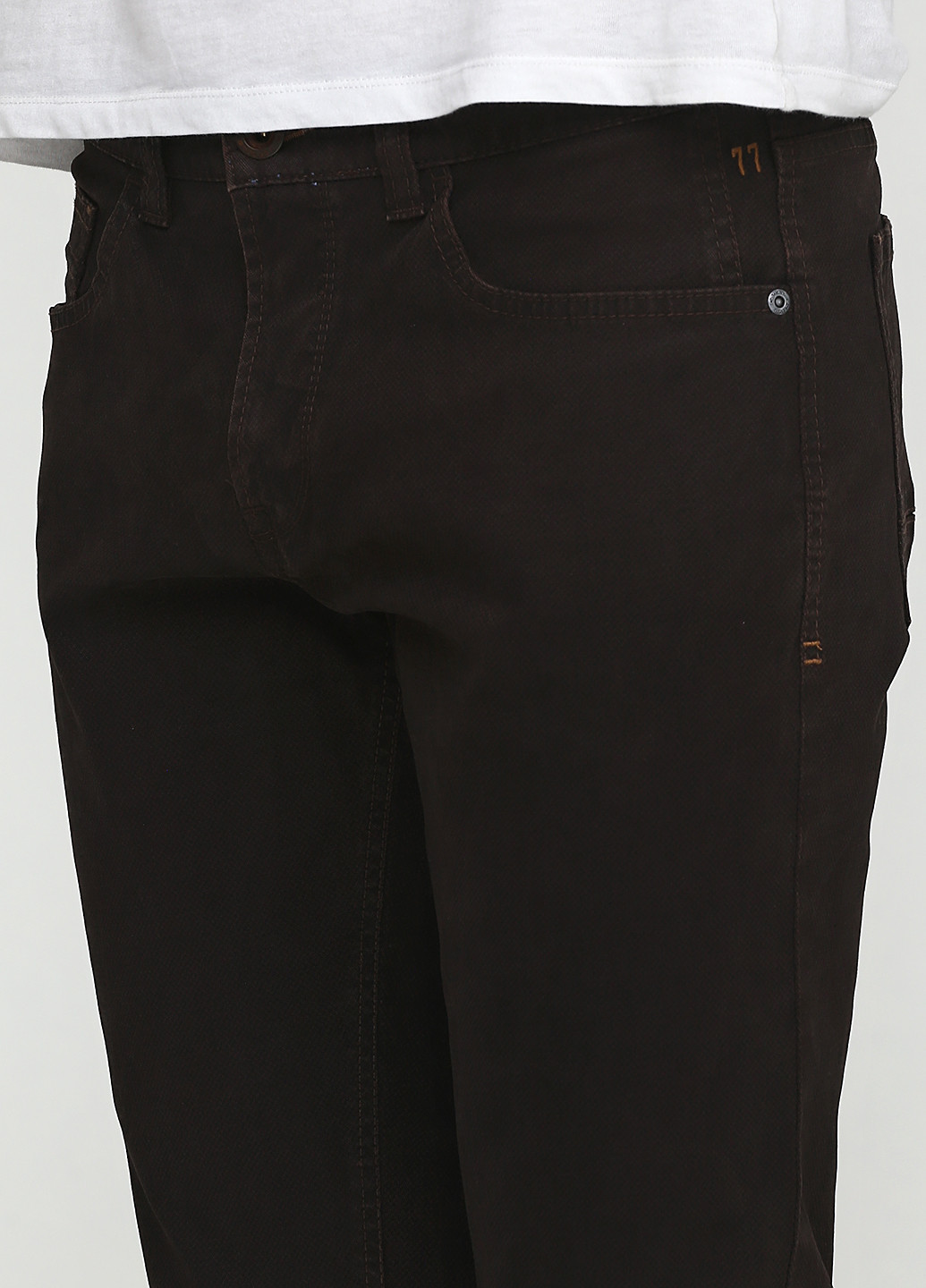 Темно-коричневые кэжуал демисезонные со средней талией брюки Camel Active
