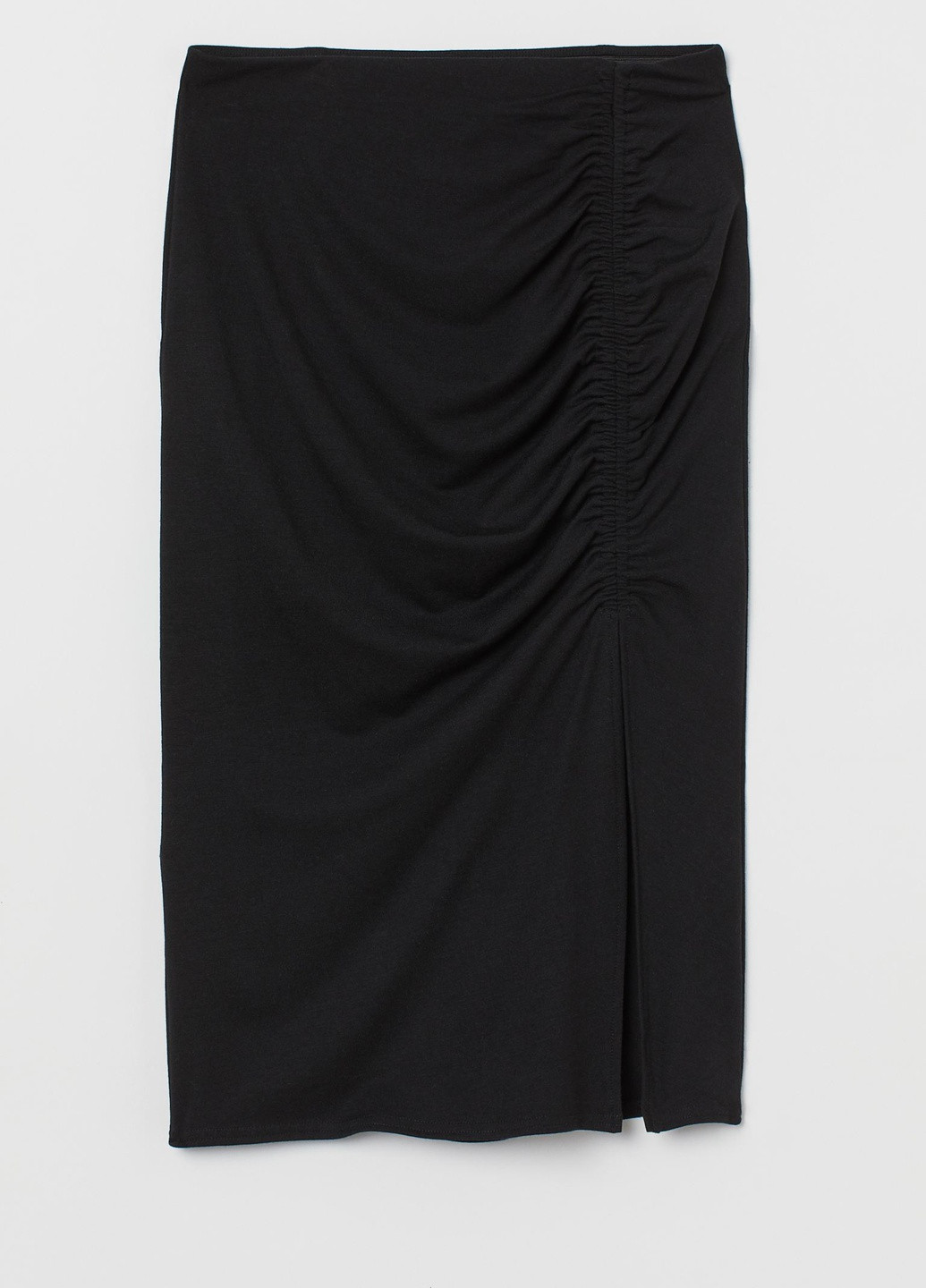 Черная однотонная юбка H&M