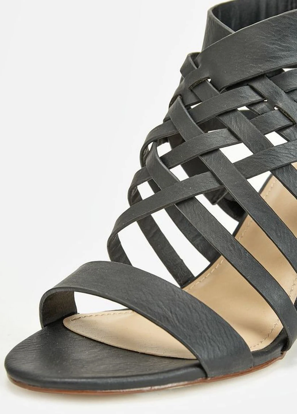 Черные босоножки JustFab на молнии