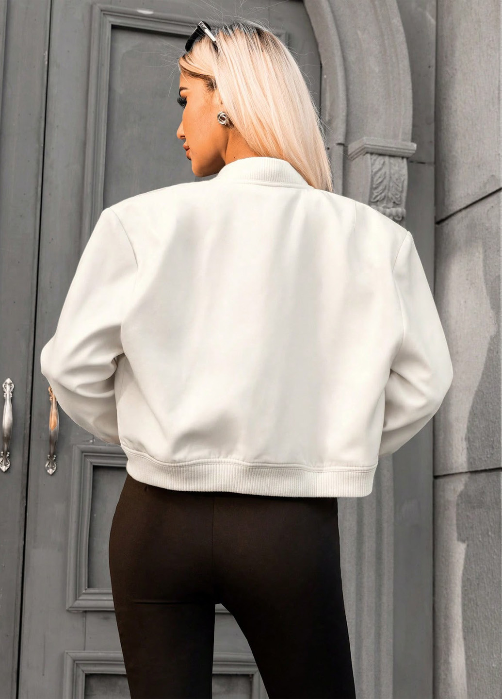 Бомбер SHEIN на кнопках (330764131)