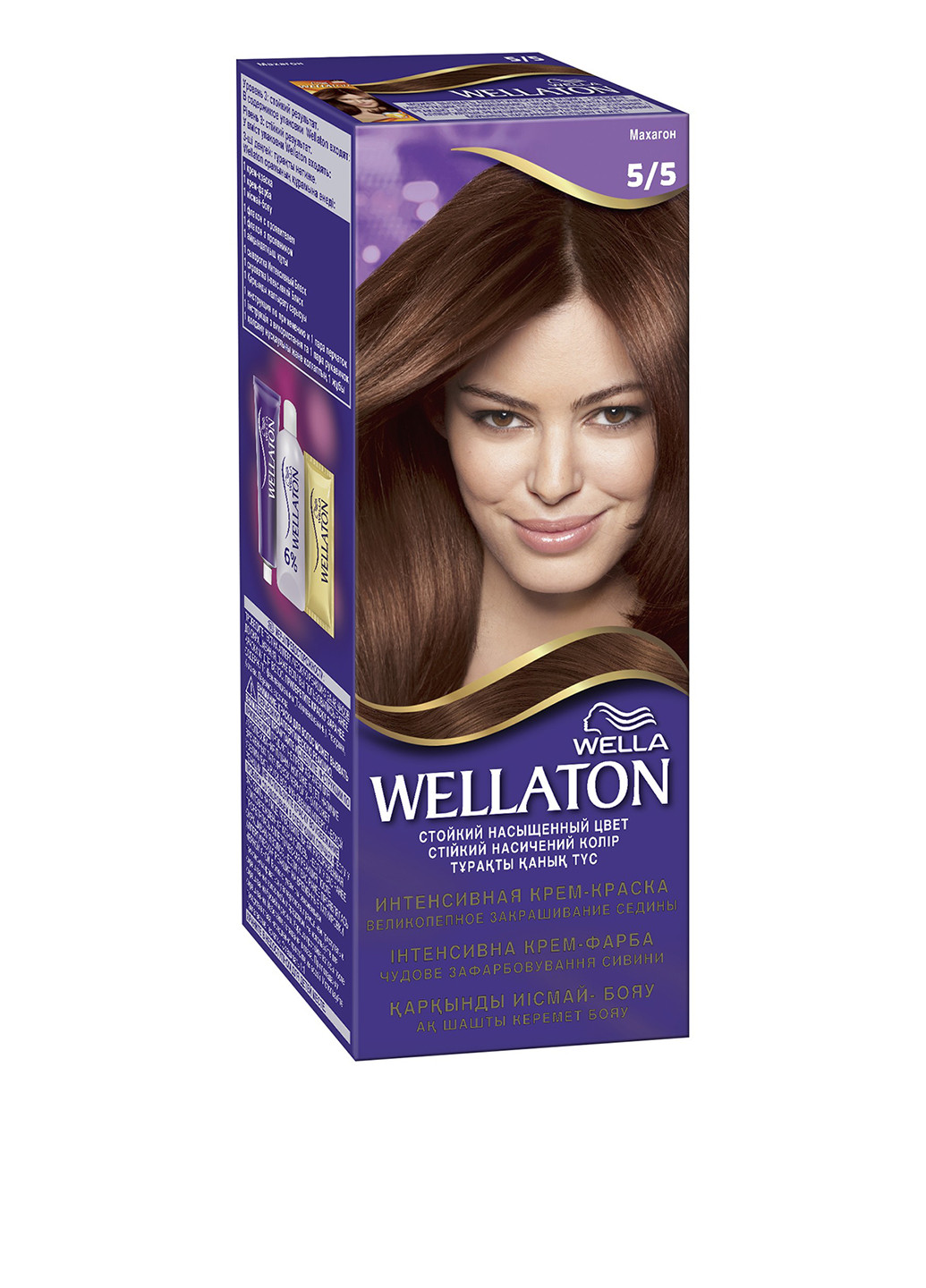 Крем-фарба для волосся стійка №5 / 5 Махагон Wellaton (17071520)
