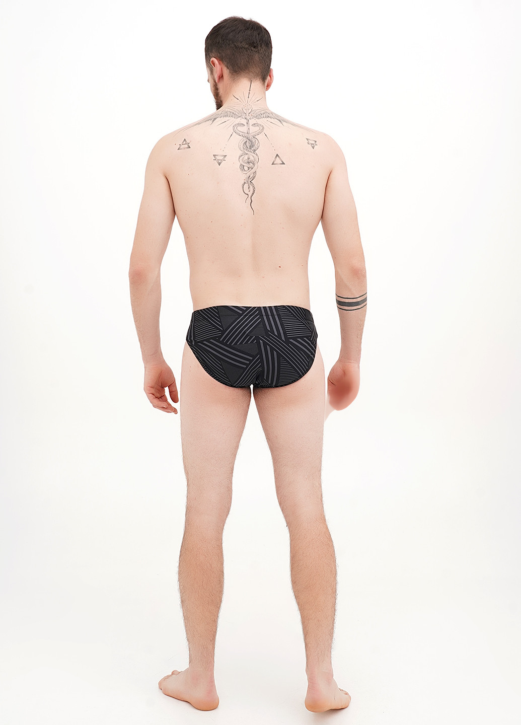 Мужские комбинированные пляжные плавки брифы Ares