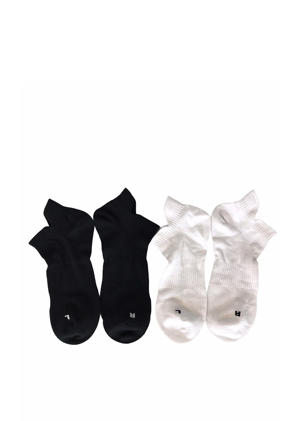 Шкарпетки (2 пари) H&M однотонні чорно-білі повсякденні