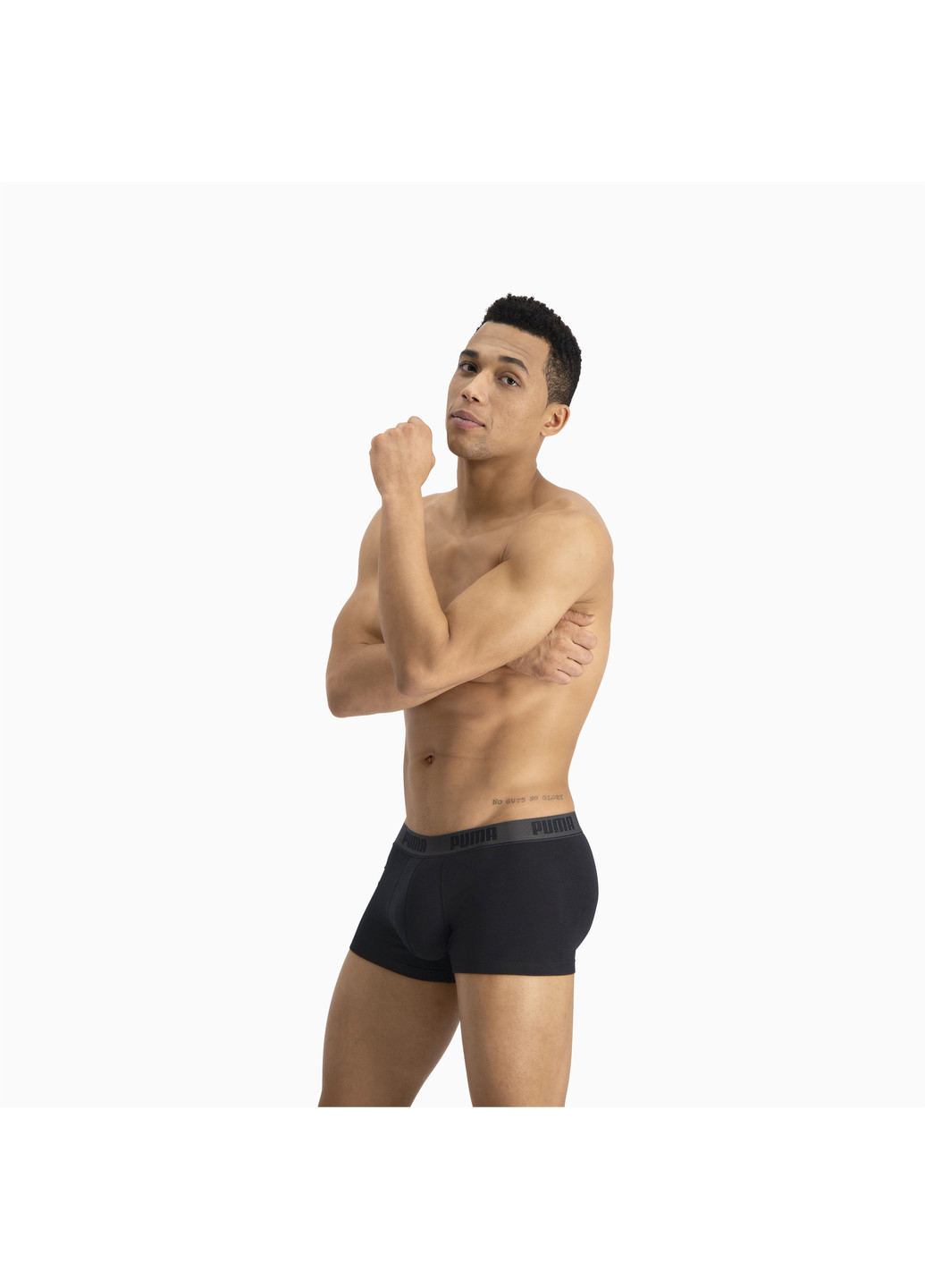 Мужское нижнее белье Puma 2 Pack Boxer Shorts чёрные спортивные