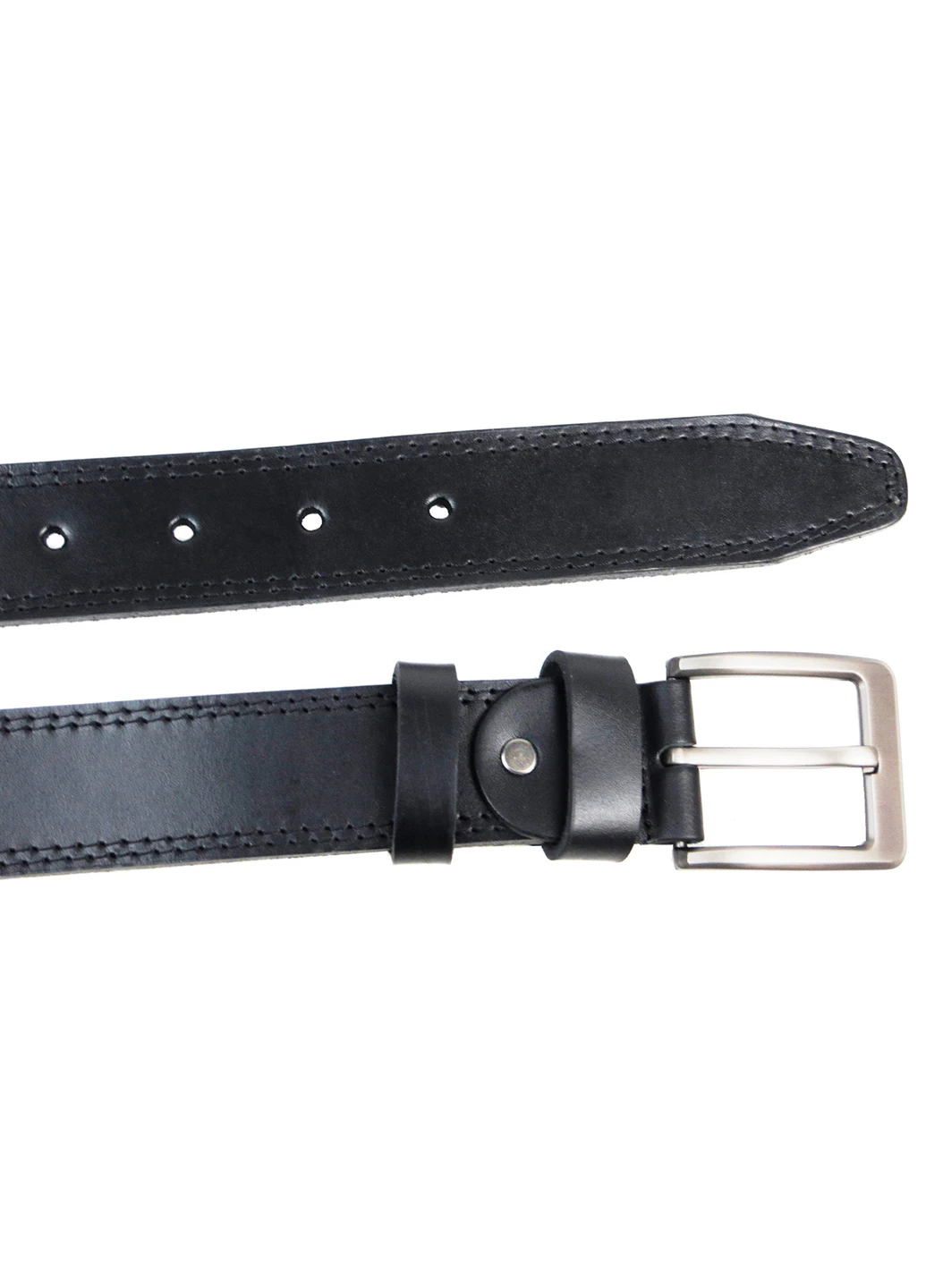 Мужской кожаный ремень 130-150х3,8 см Skipper (254595137)