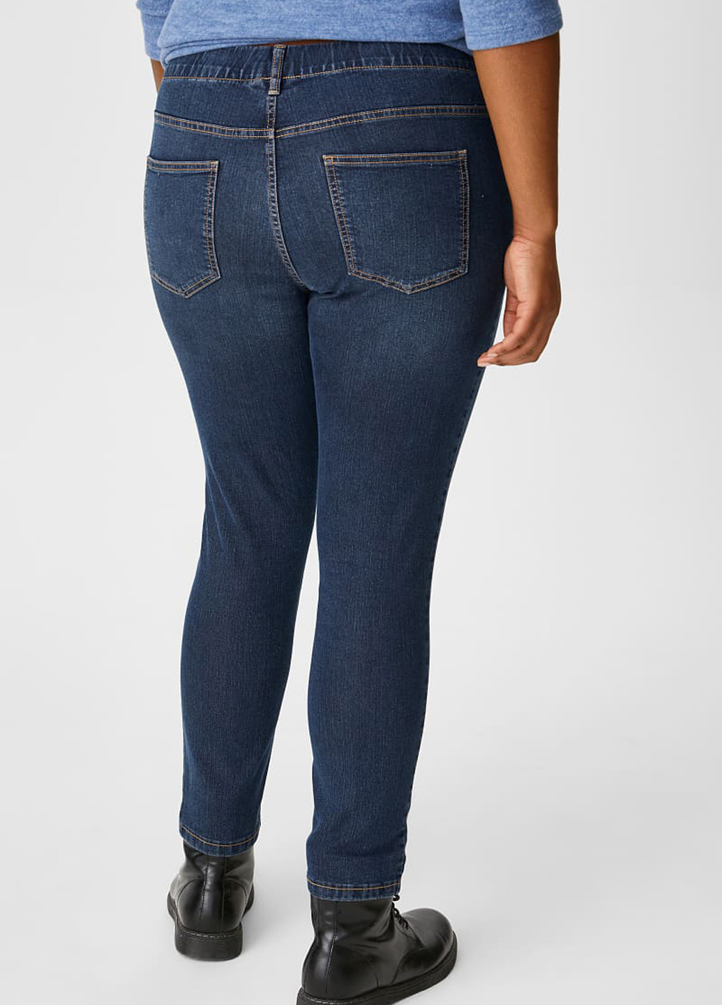 Темно-синие демисезонные джеггинсы C&A