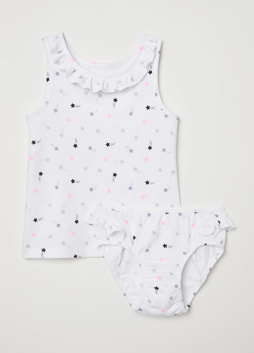 Білий демісезонний комплект (майка, труси) H&M