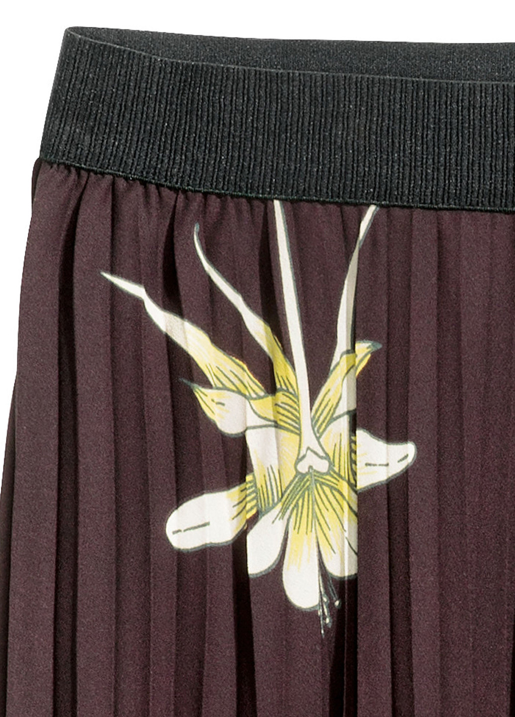 Сливовая кэжуал с рисунком юбка H&M макси
