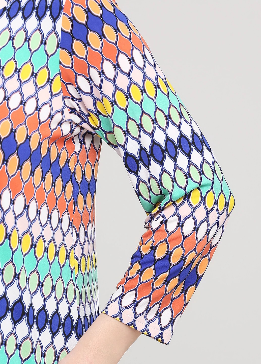 Комбінована кежуал сукня а-силует Signature з геометричним візерунком