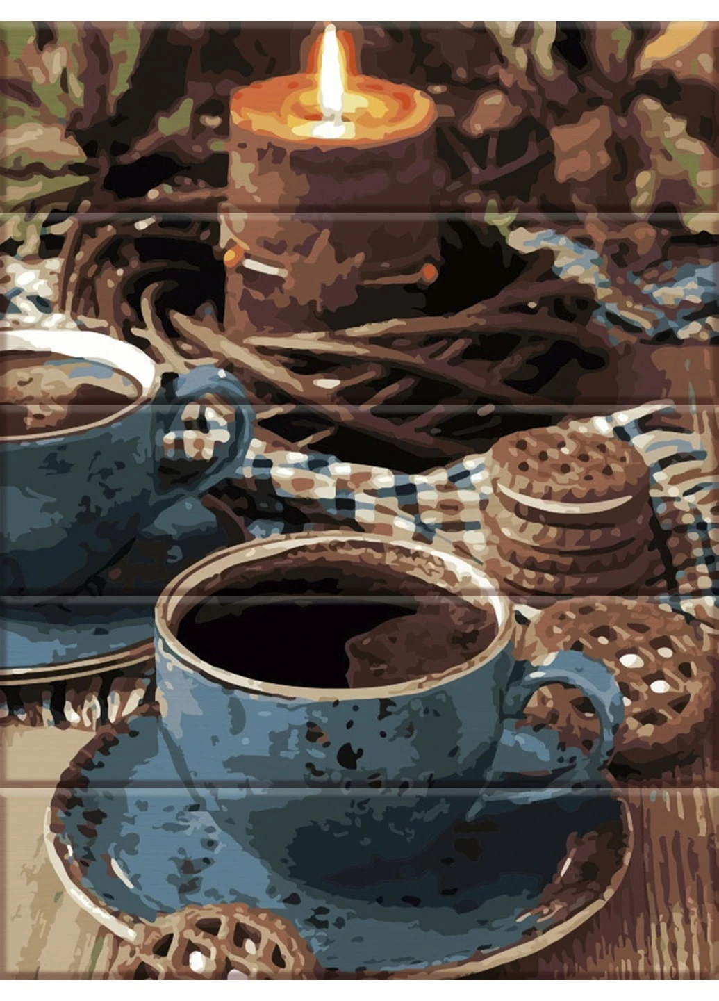 Картина за номерами на дереві "Затишний вечір" 30х40 см ArtStory (250449017)