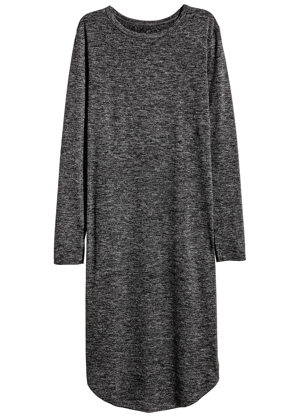 Темно-сіра кежуал сукня без підкладу H&M меланжева