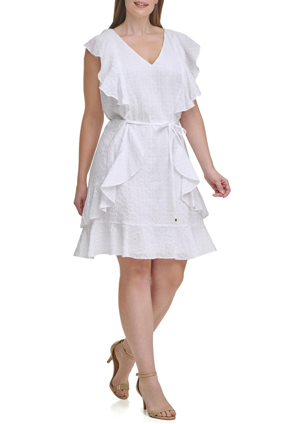 Белое кэжуал платье Tommy Hilfiger однотонное