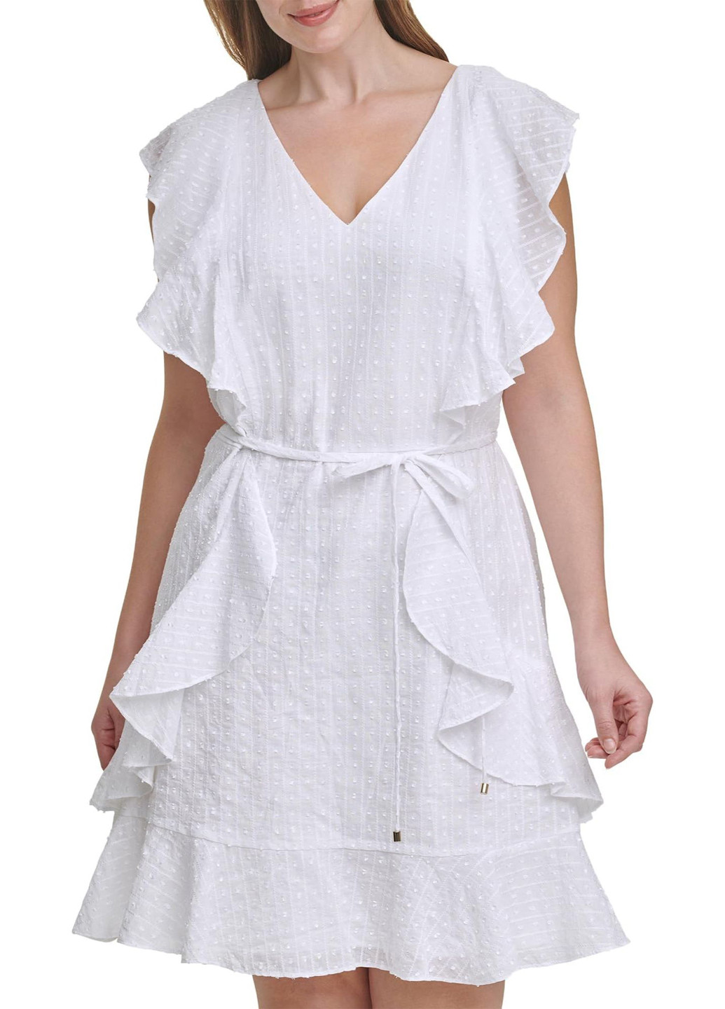 Белое кэжуал платье Tommy Hilfiger однотонное