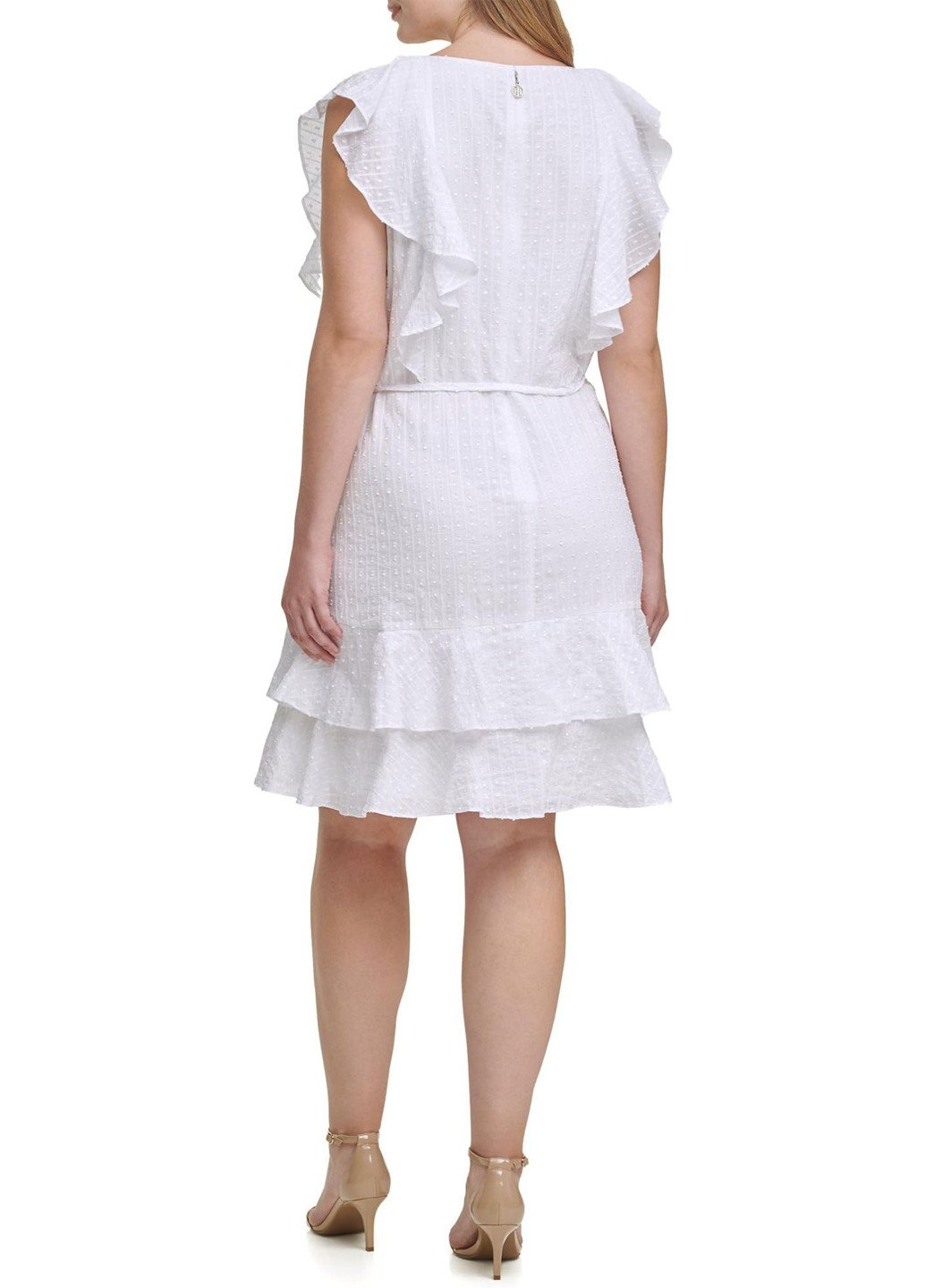 Белое кэжуал платье Tommy Hilfiger однотонное