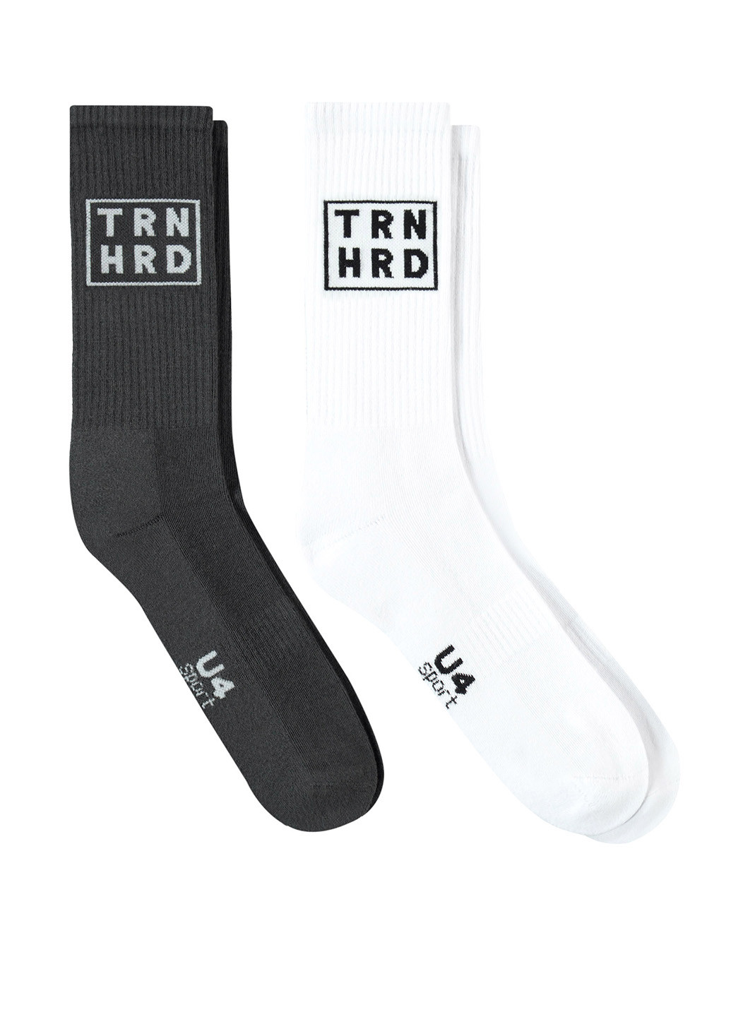 Комбинированные носки (2 пары) UNITED4 надписи (329059794)