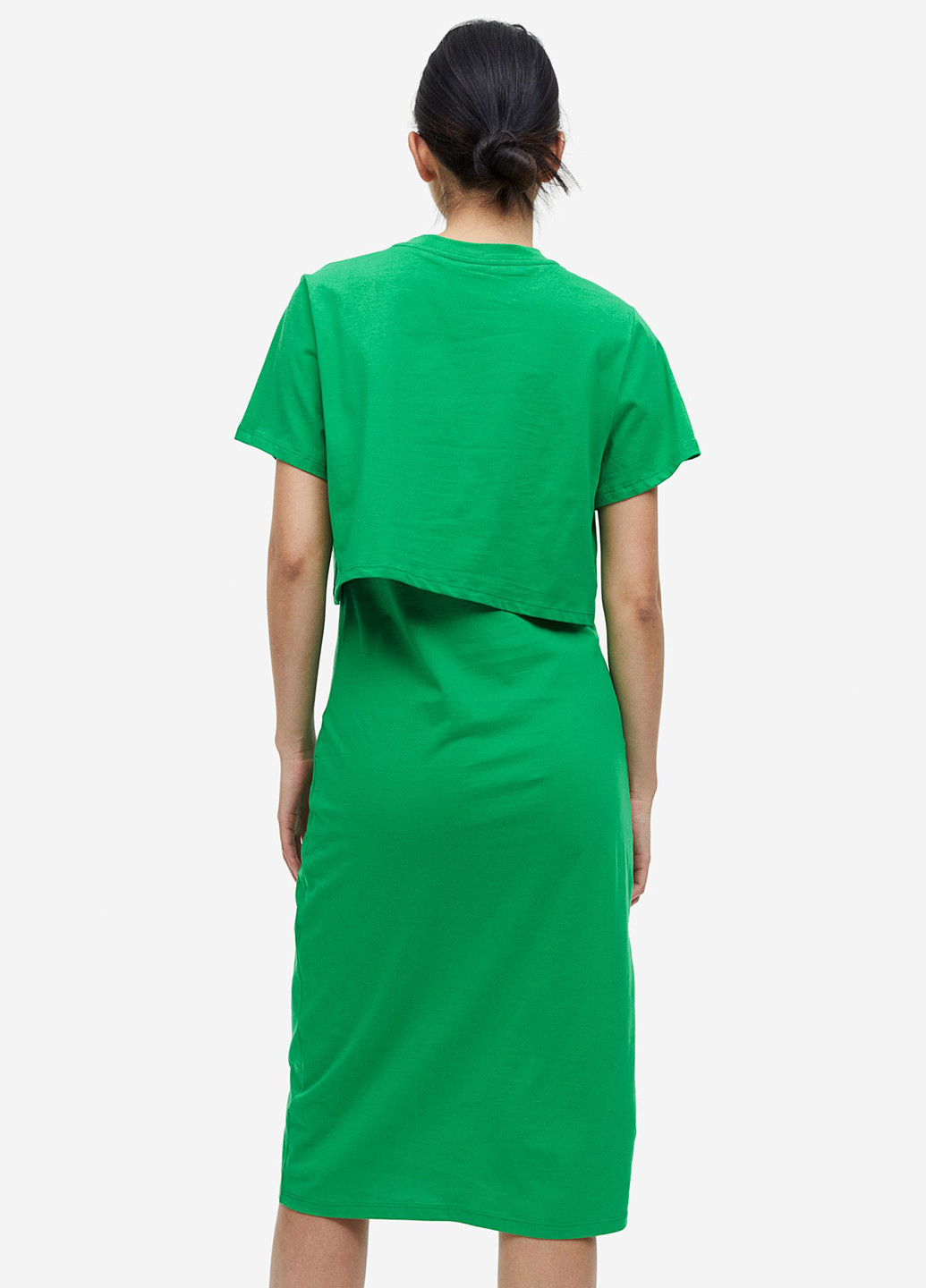 Зелена кежуал сукня для годуючих H&M однотонна