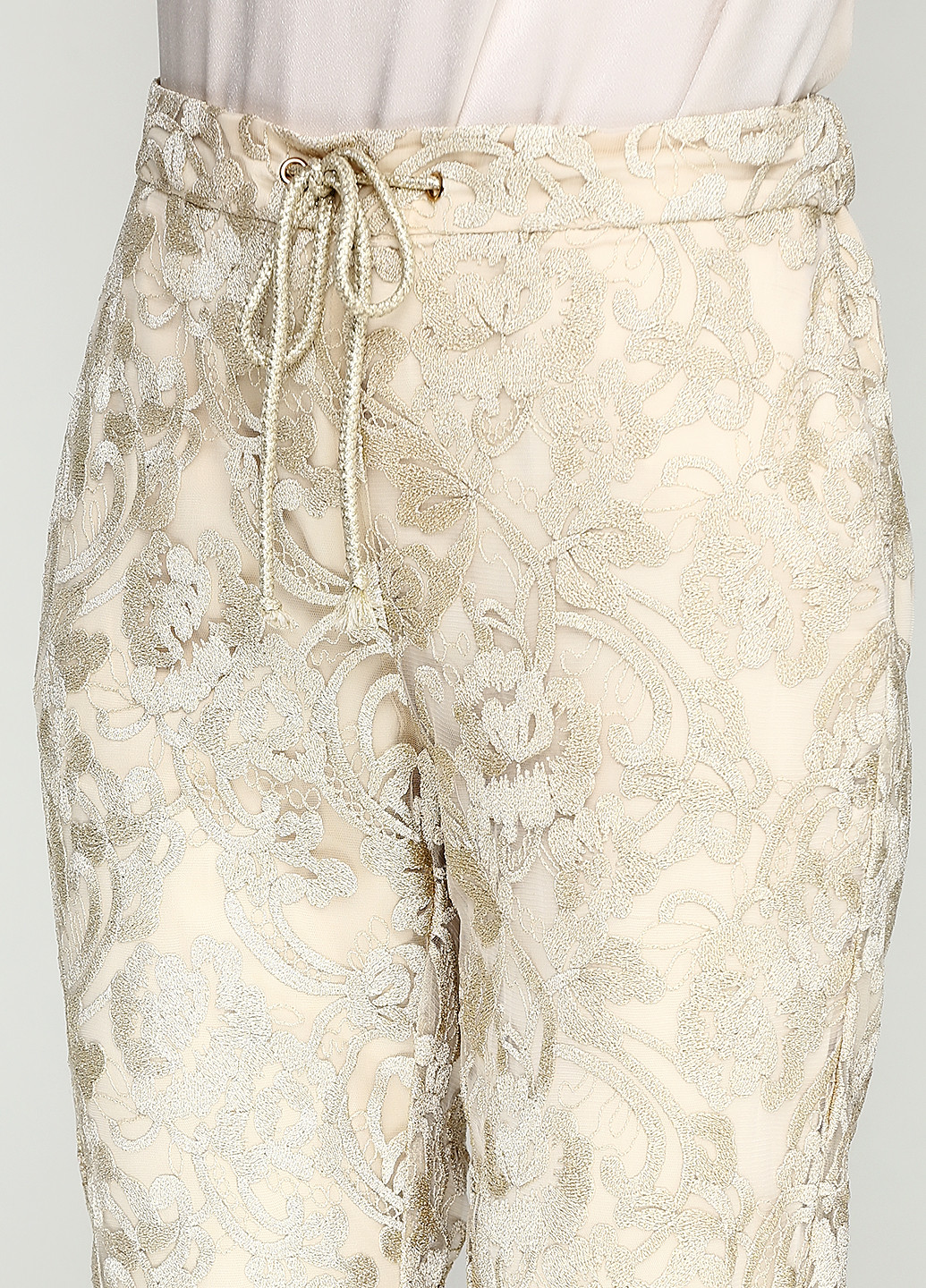 Бежевые кэжуал демисезонные со средней талией брюки Karen by Simonsen