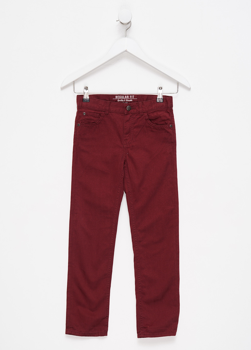 Темно-бордовые демисезонные прямые джинсы H&M