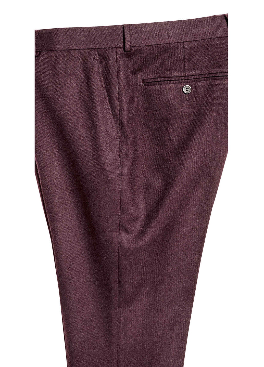 Сливовые классические демисезонные зауженные брюки H&M