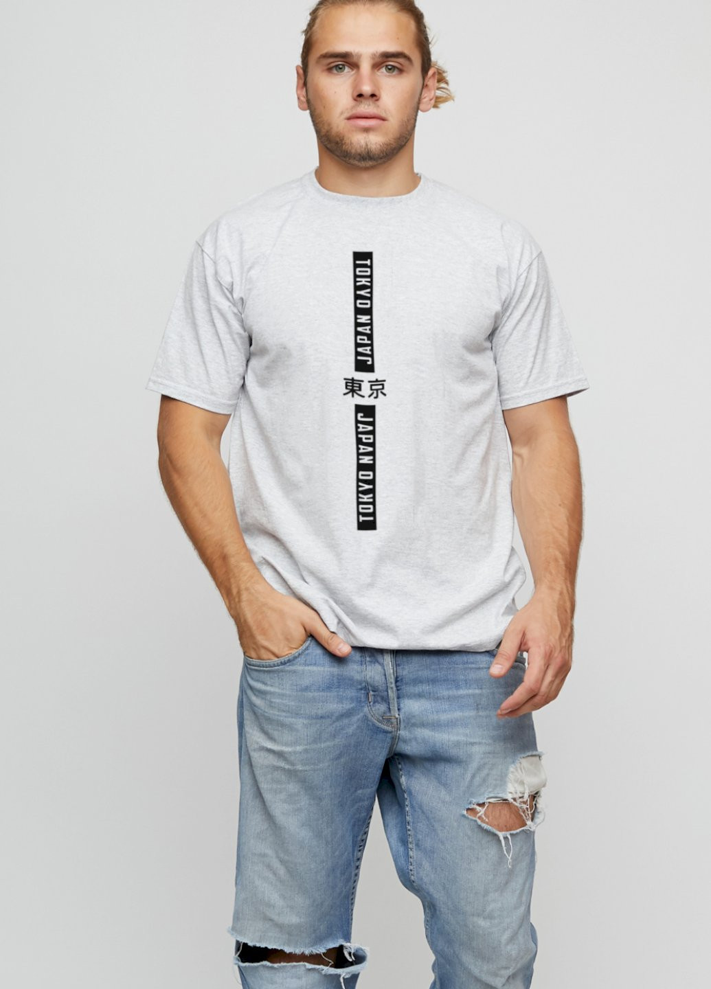 Сіра футболка чоловіча basic YAPPI