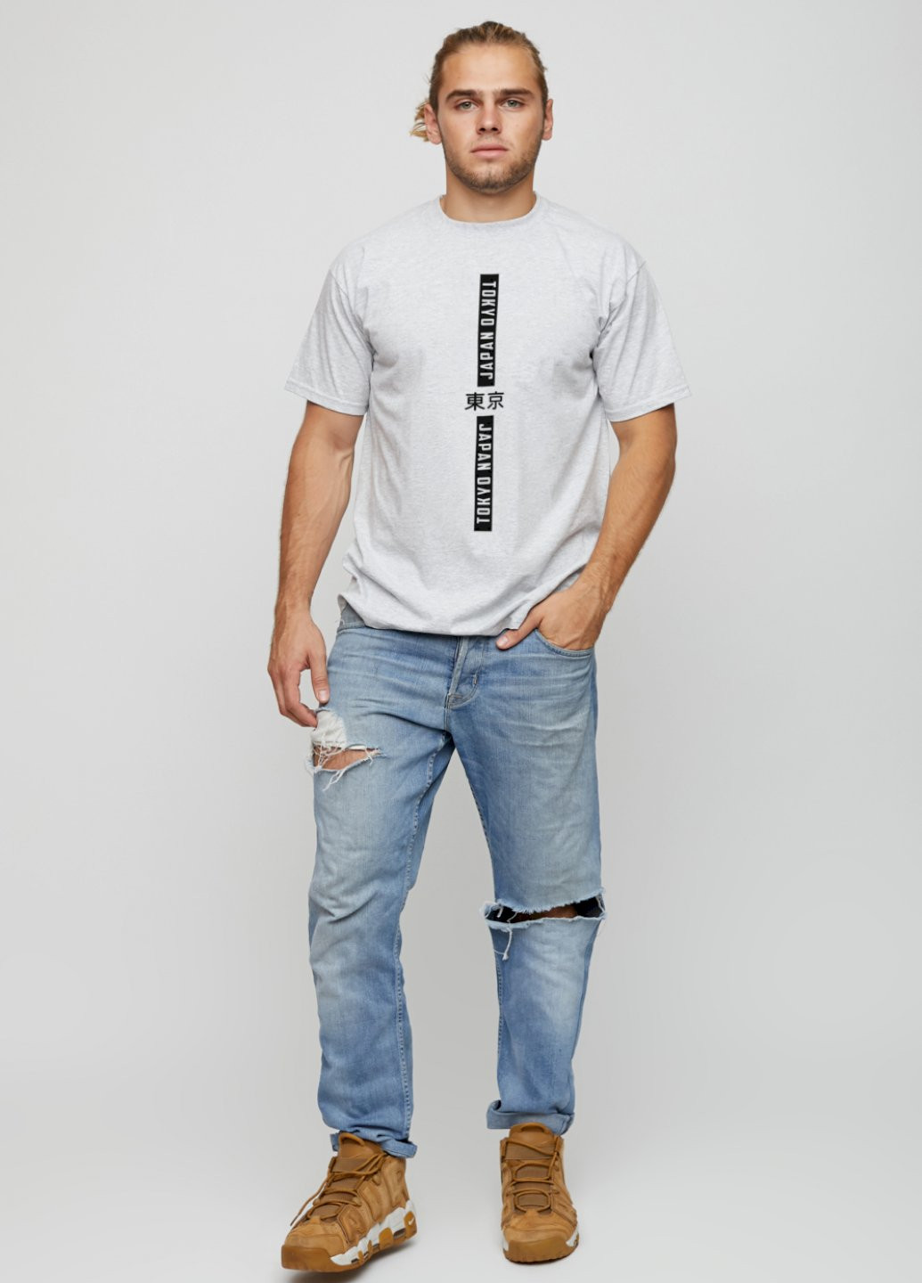 Сіра футболка чоловіча basic YAPPI