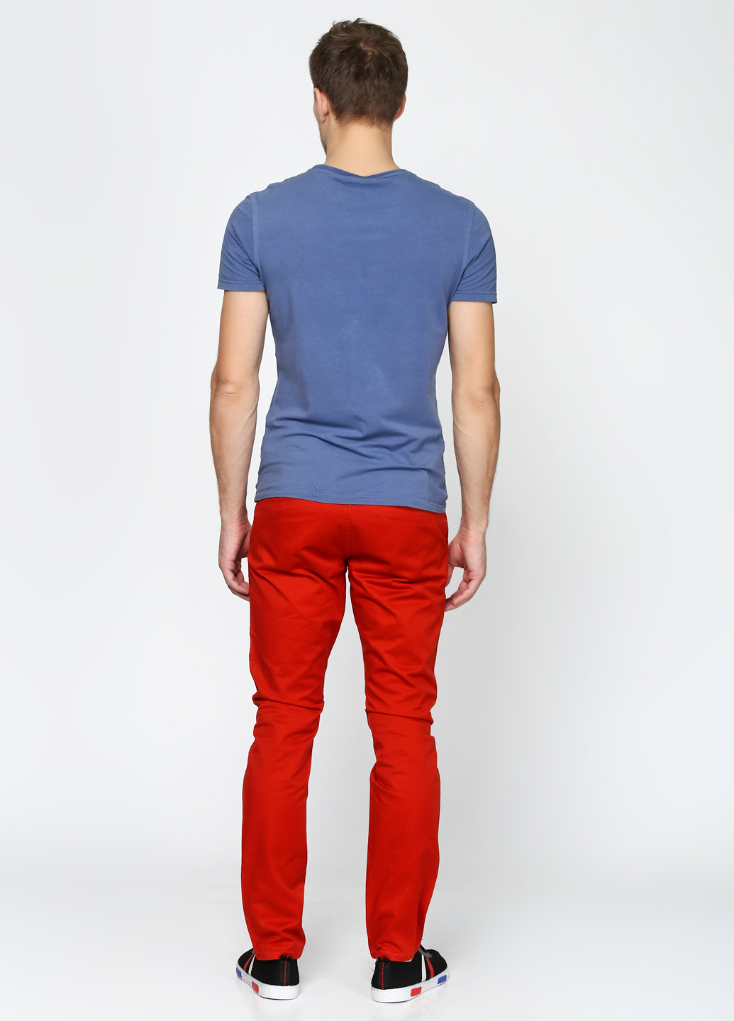 Красные кэжуал демисезонные со средней талией брюки Dockers