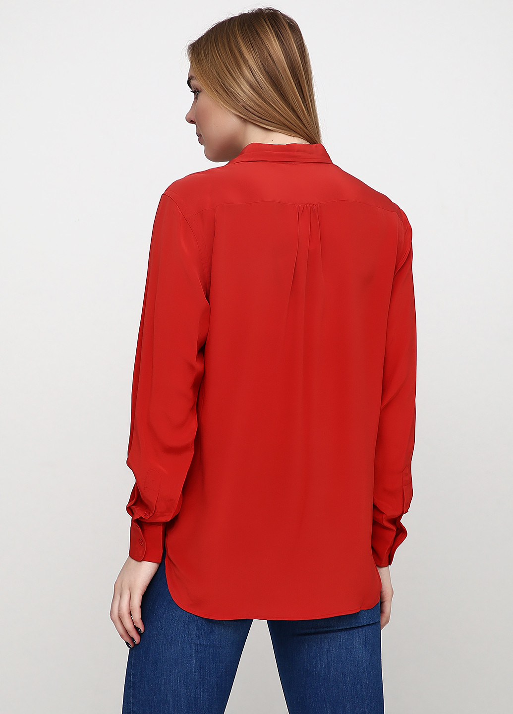Красная кэжуал рубашка однотонная Ralph Lauren
