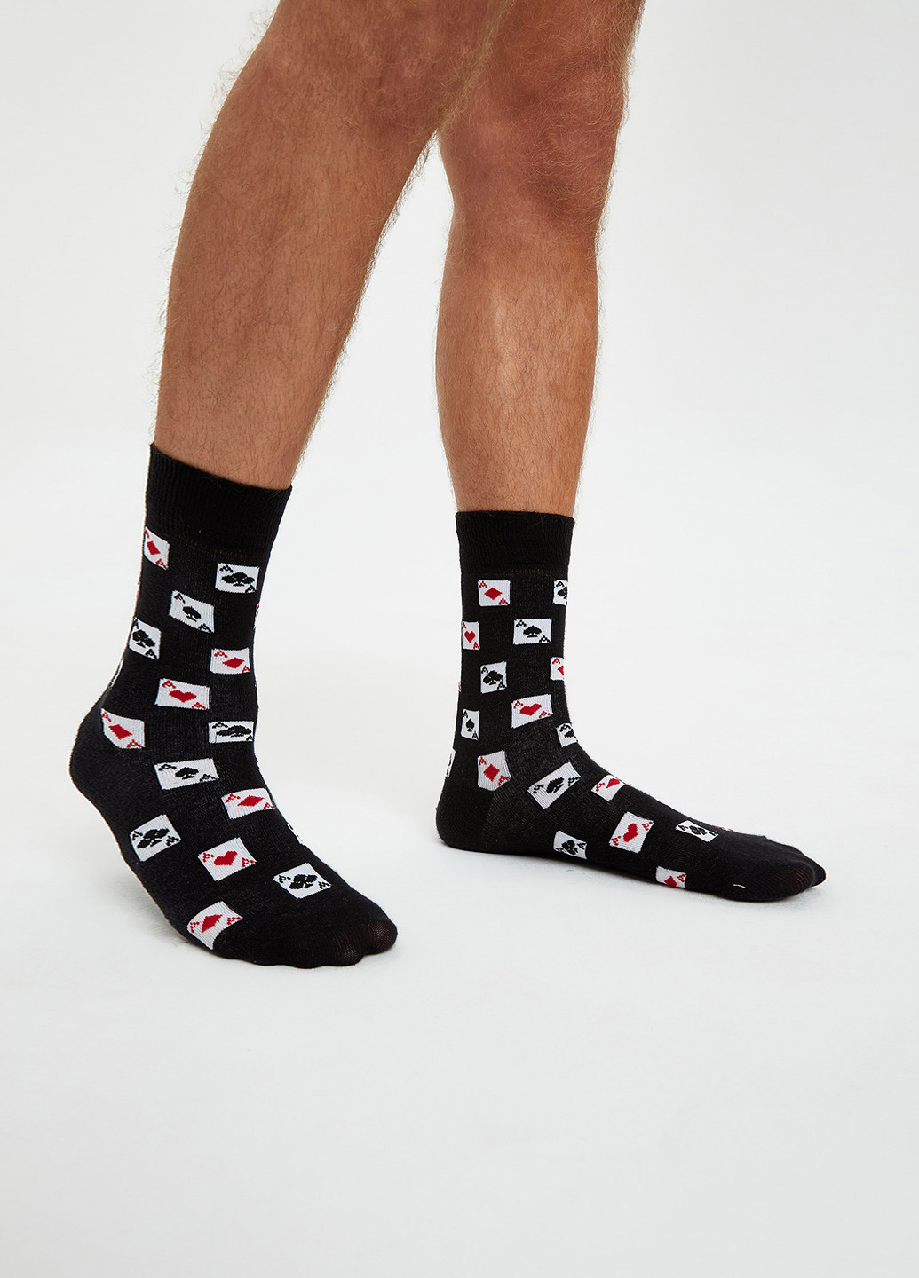 Шкарпетки(2шт) DeFacto чорно-білі повсякденні