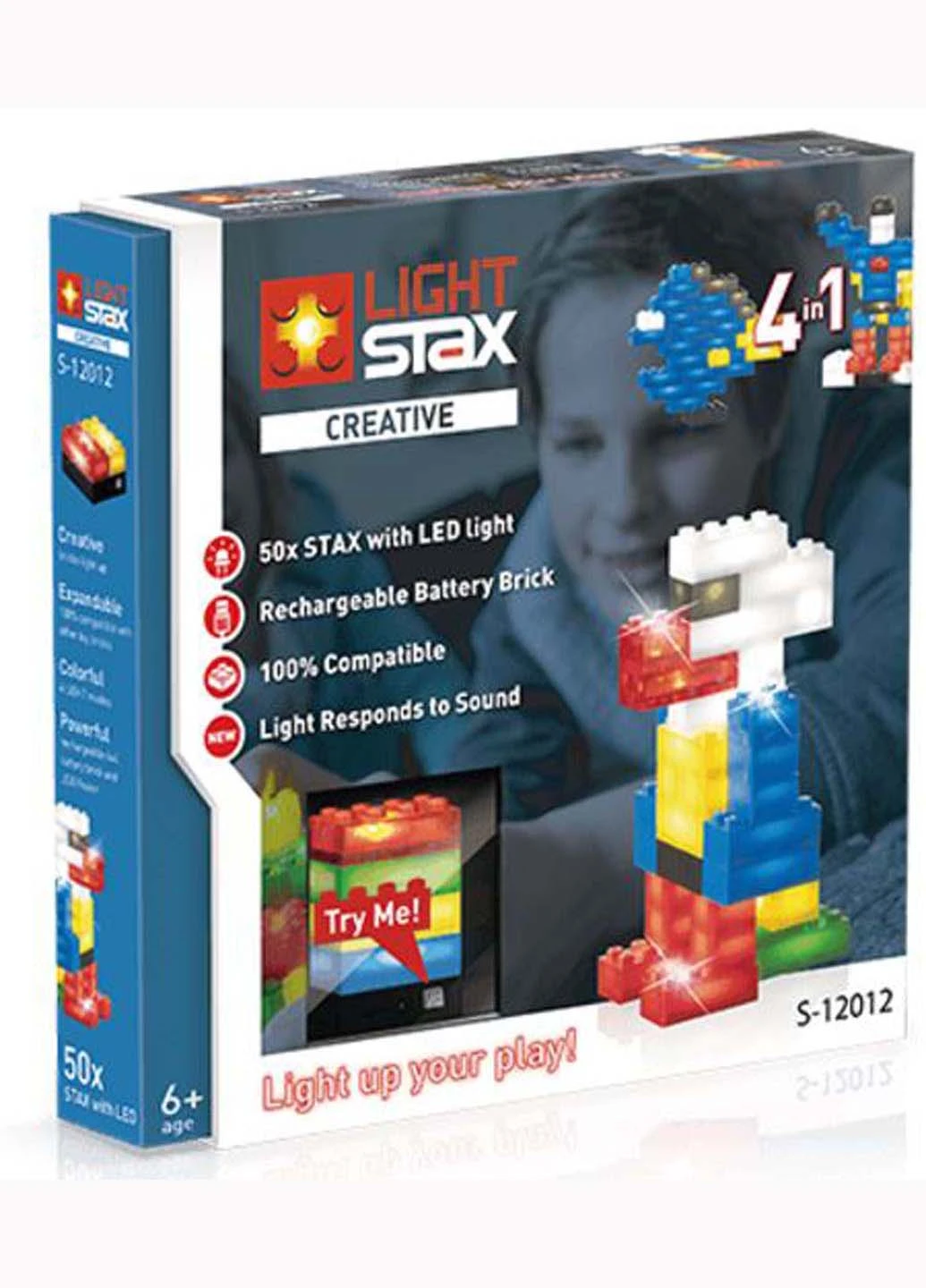 Конструктор Light STAX Creative 4-в-1 Реакция на звук светом 30 элементов (207382847)