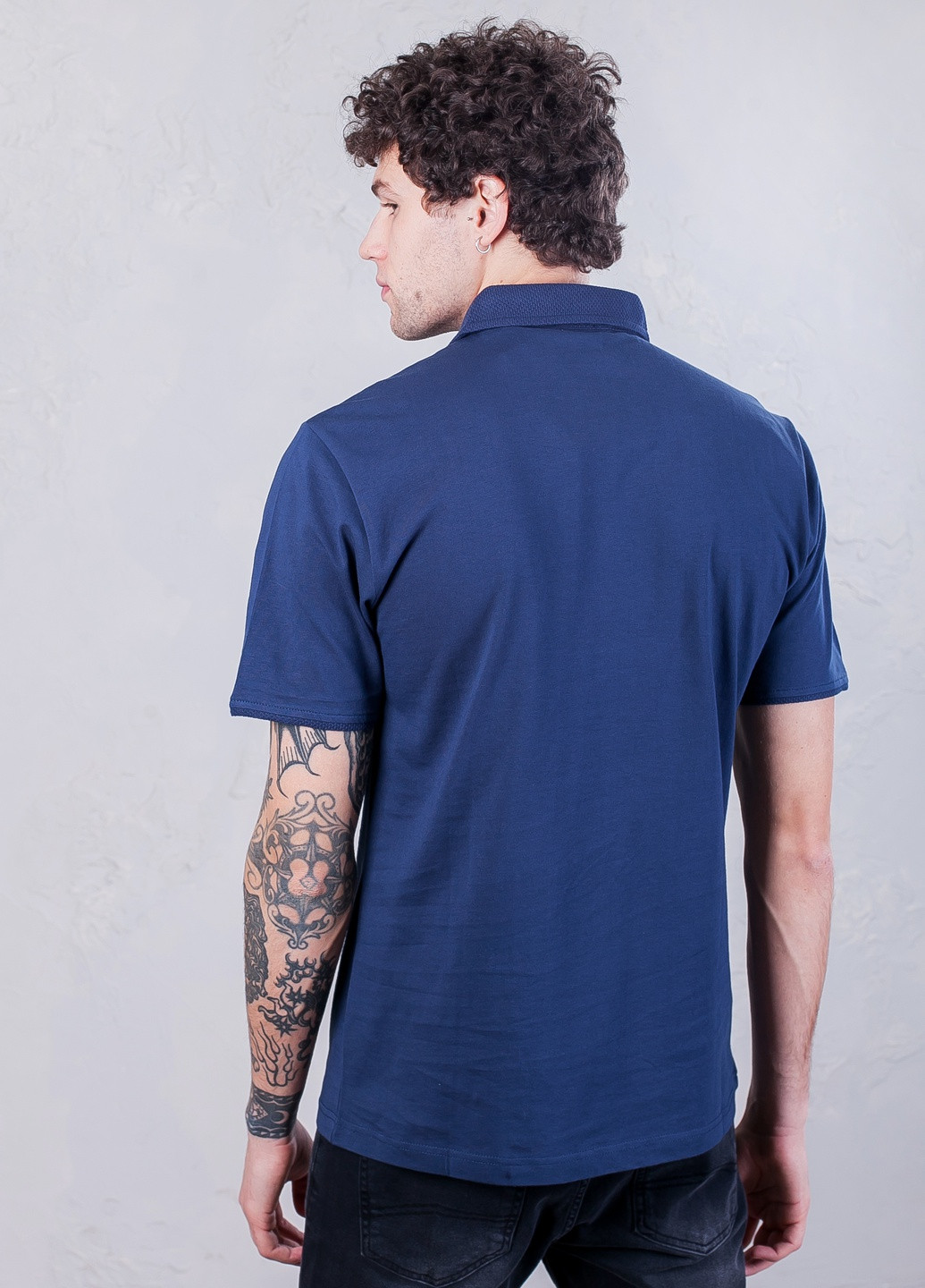 Синяя футболка-поло для мужчин Original Penguin