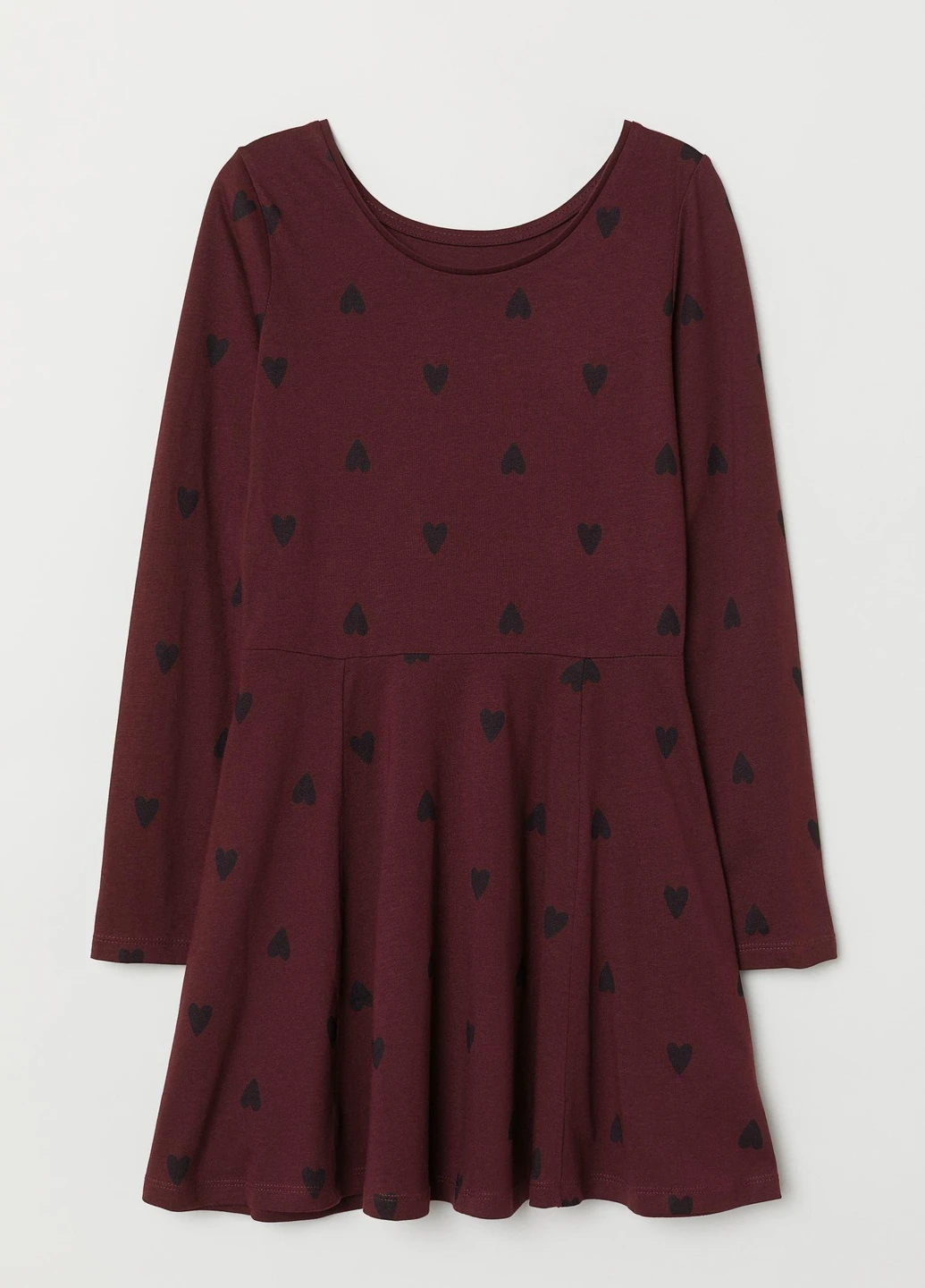 Бордова сукня демісезон,бордовий, H&M Basic (255192745)