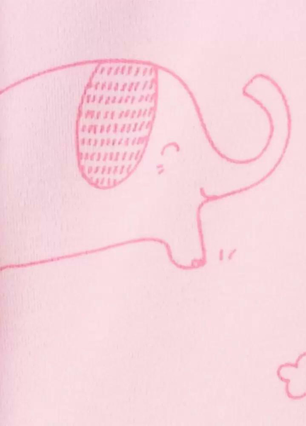 Человечек Carter's рисунок розовый домашний хлопок, трикотаж
