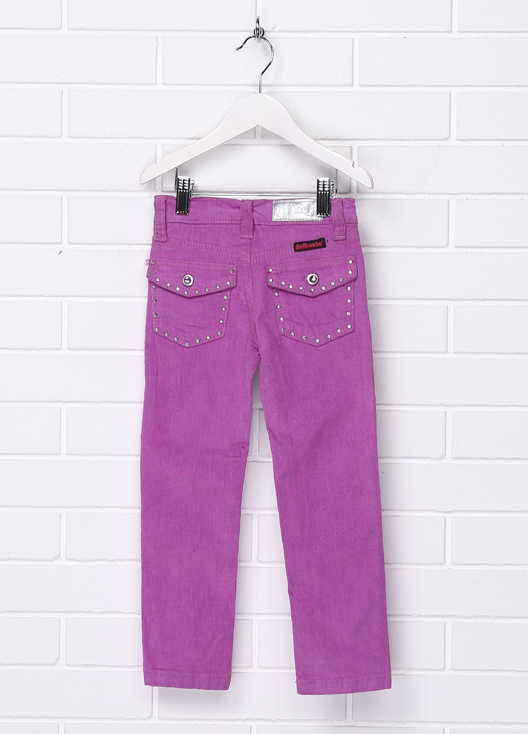 Сиреневые демисезонные прямые джинсы Dollhouse