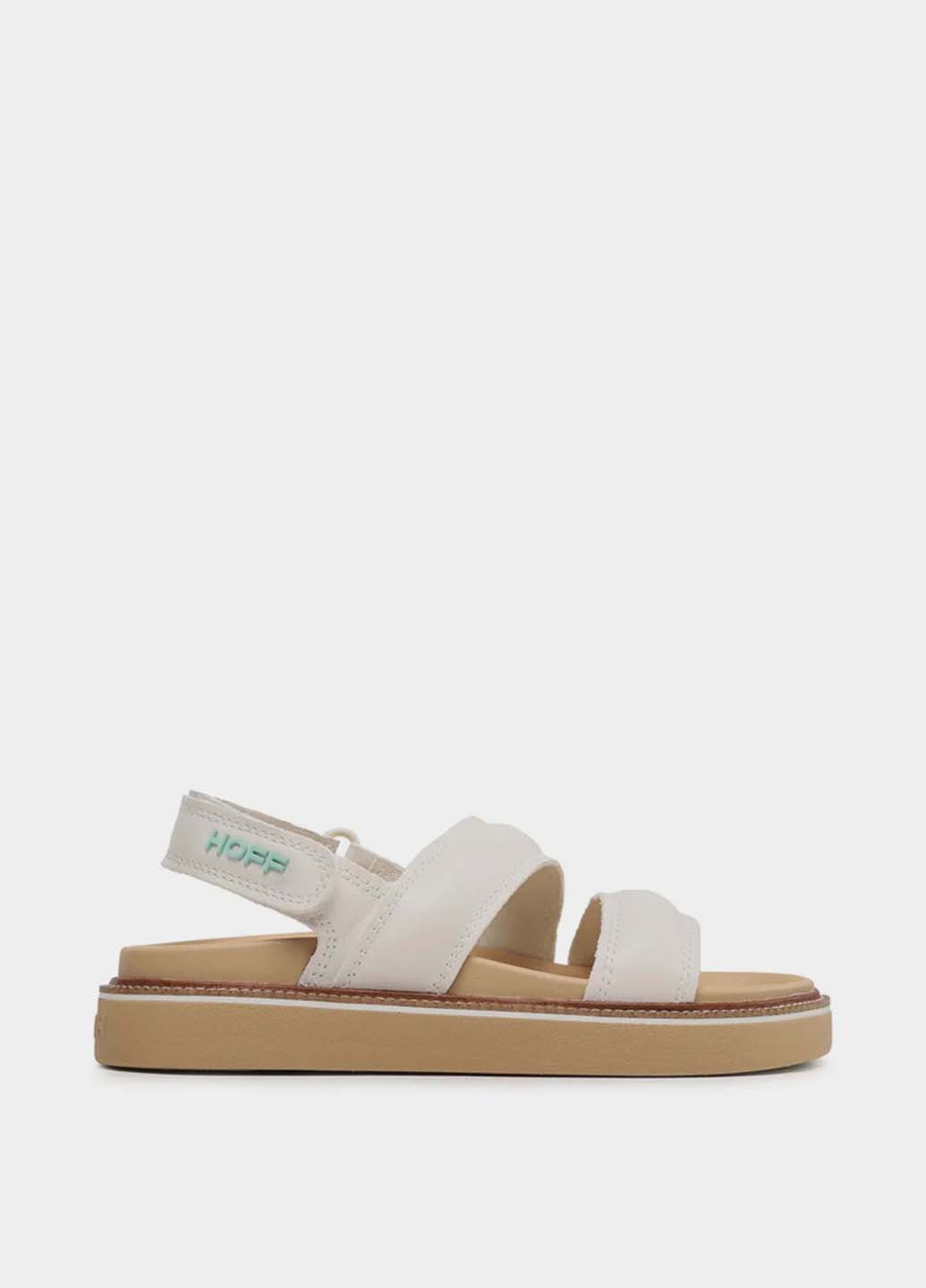 Белые босоножки Hoff на липучке с логотипом