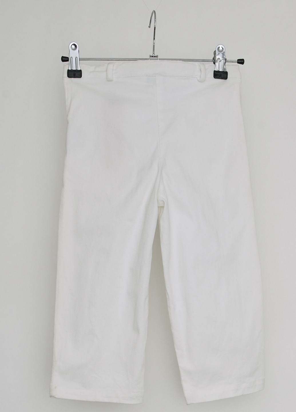 Белые кэжуал демисезонные прямые брюки Mandarino