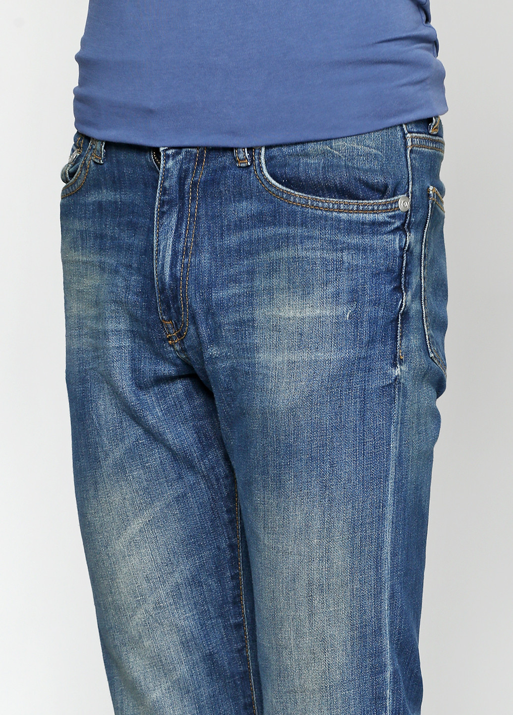 Темно-синие демисезонные прямые джинсы LTB