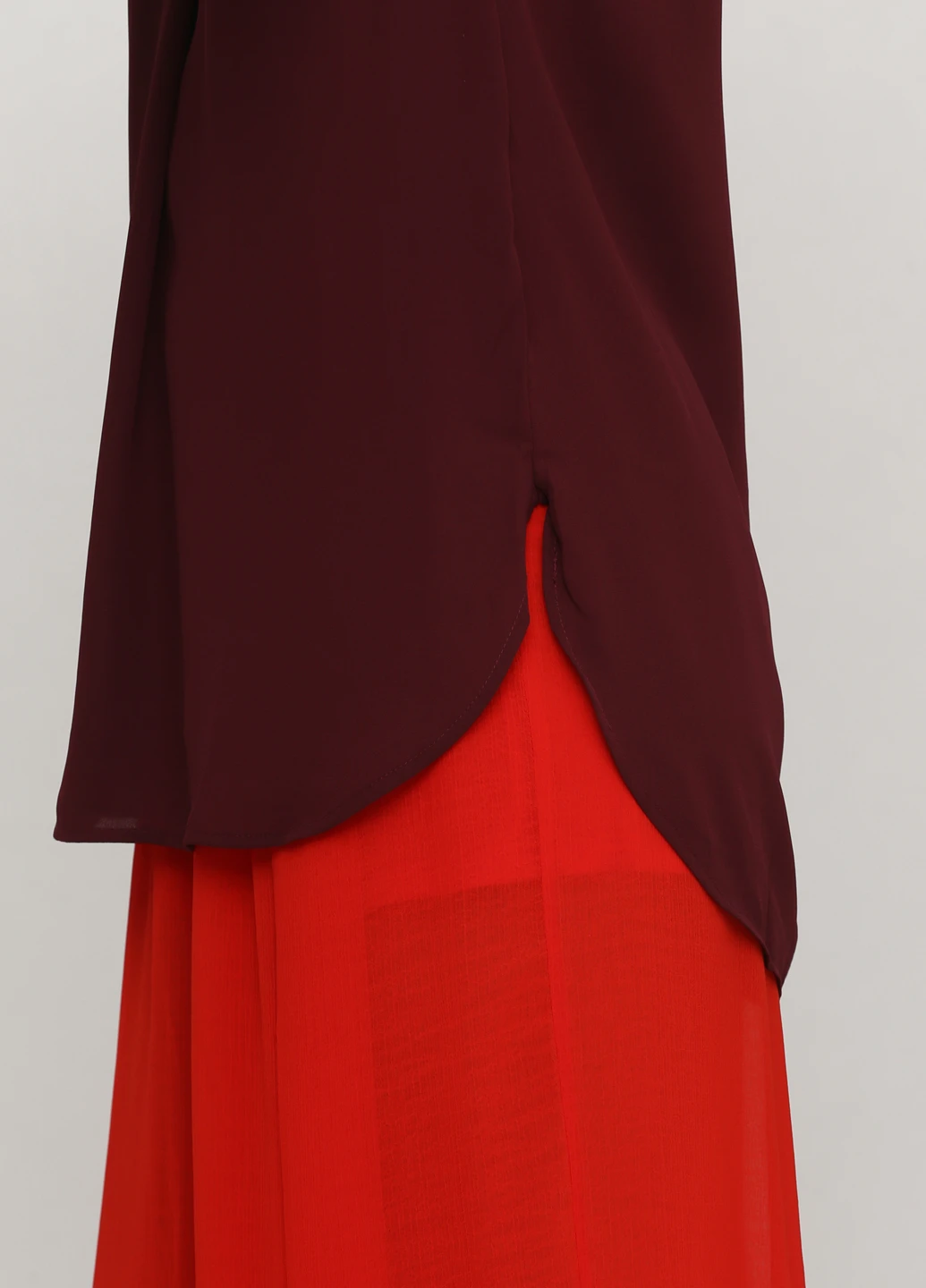 Бордова блуза H&M