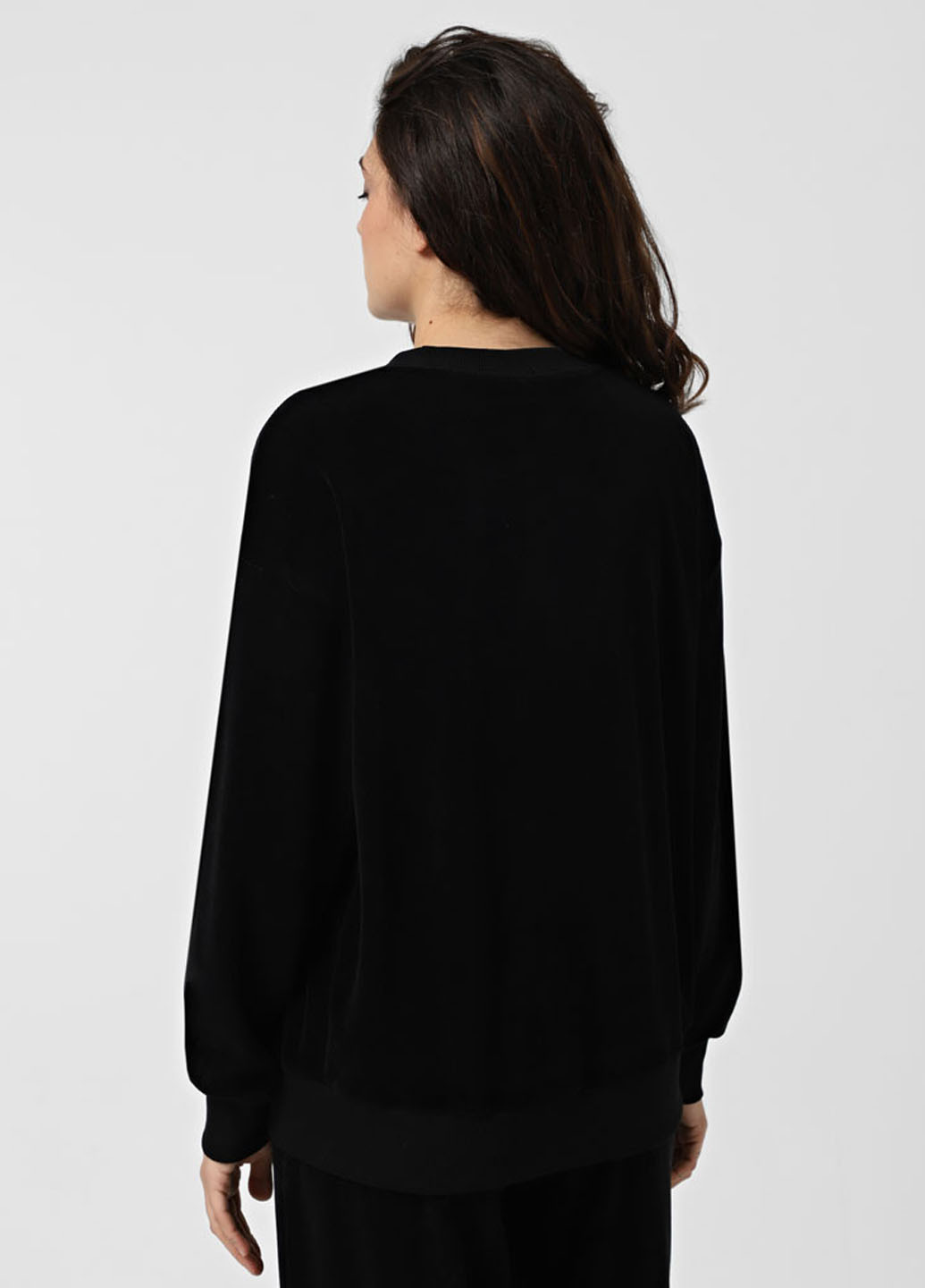 Чорний світшот Promin однотонний без декору (323777838)