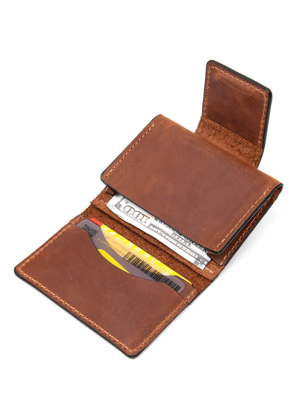 Кожаная визитница 7х10х1,5 см Grande Pelle (250097015)