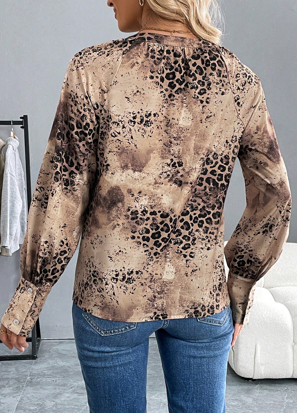 Комбинированная блуза SHEIN