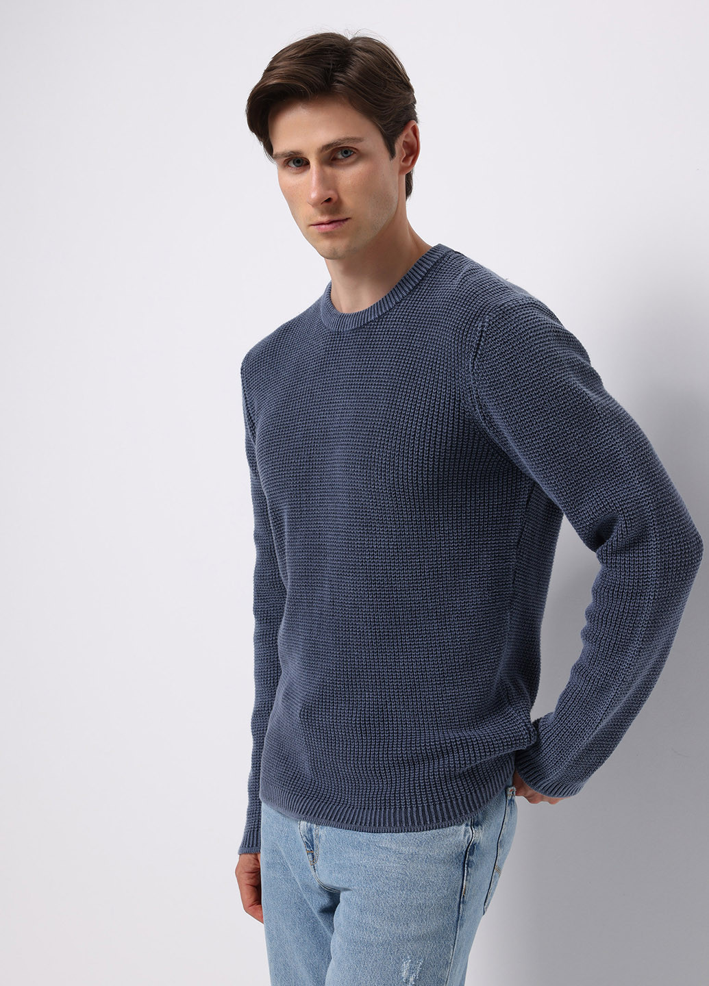 Серо-синий демисезонный джемпер джемпер Colin's