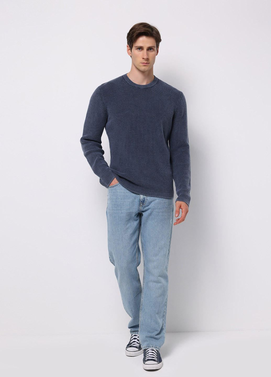 Серо-синий демисезонный джемпер джемпер Colin's