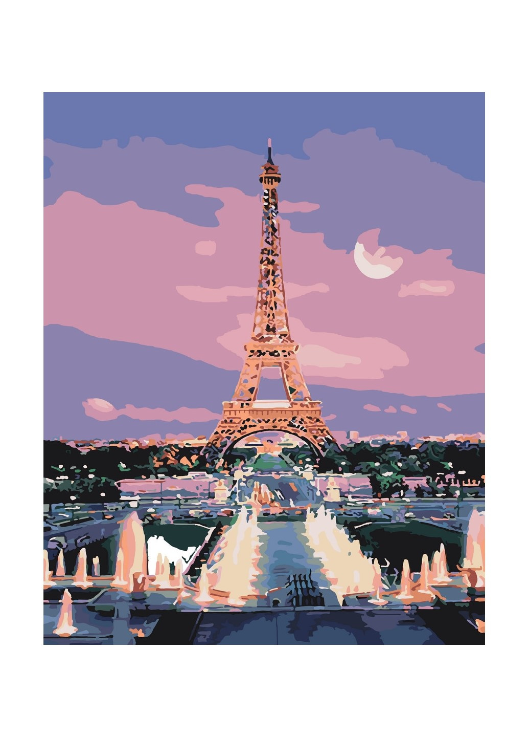 Картина по номерам "Огни Парижа" 40х50 см 11200-AC Art Craft (196421047)