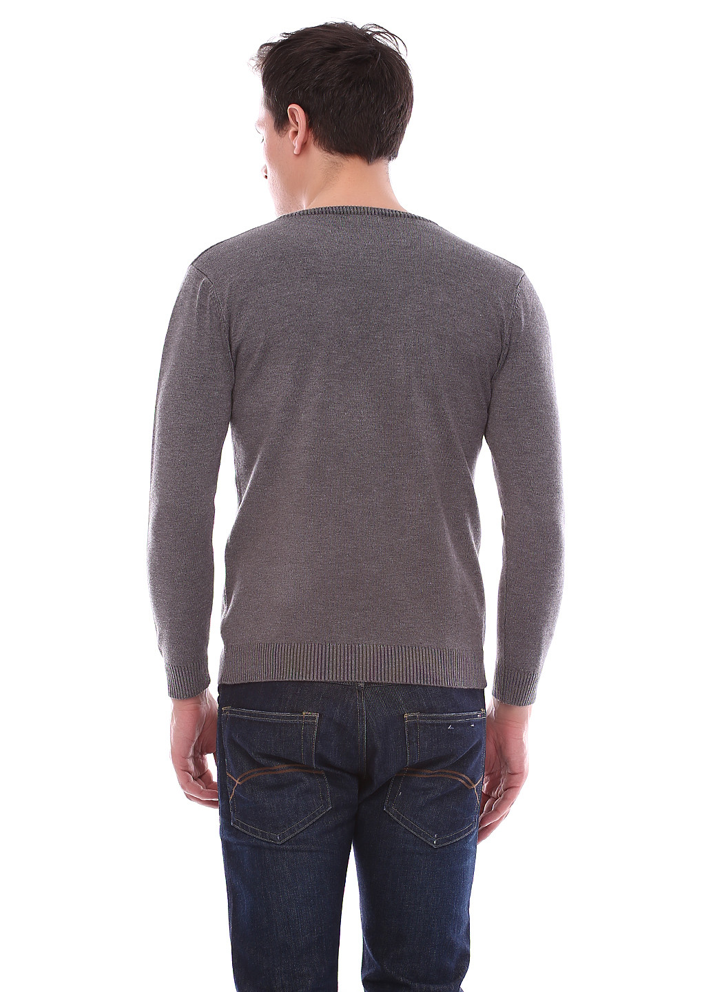Серый демисезонный пуловер пуловер Tese