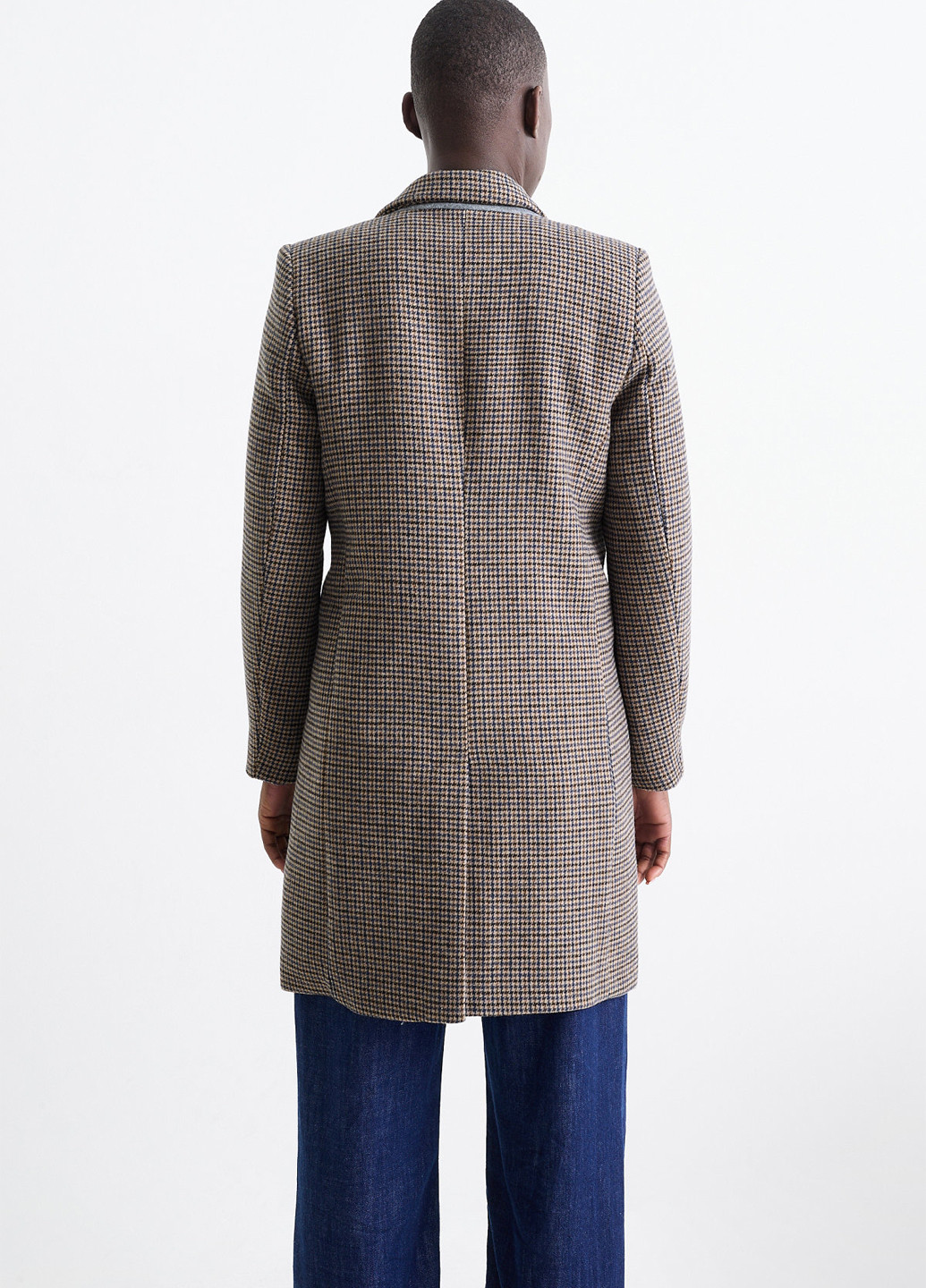 Коричневое демисезонное Пальто двубортное C&A