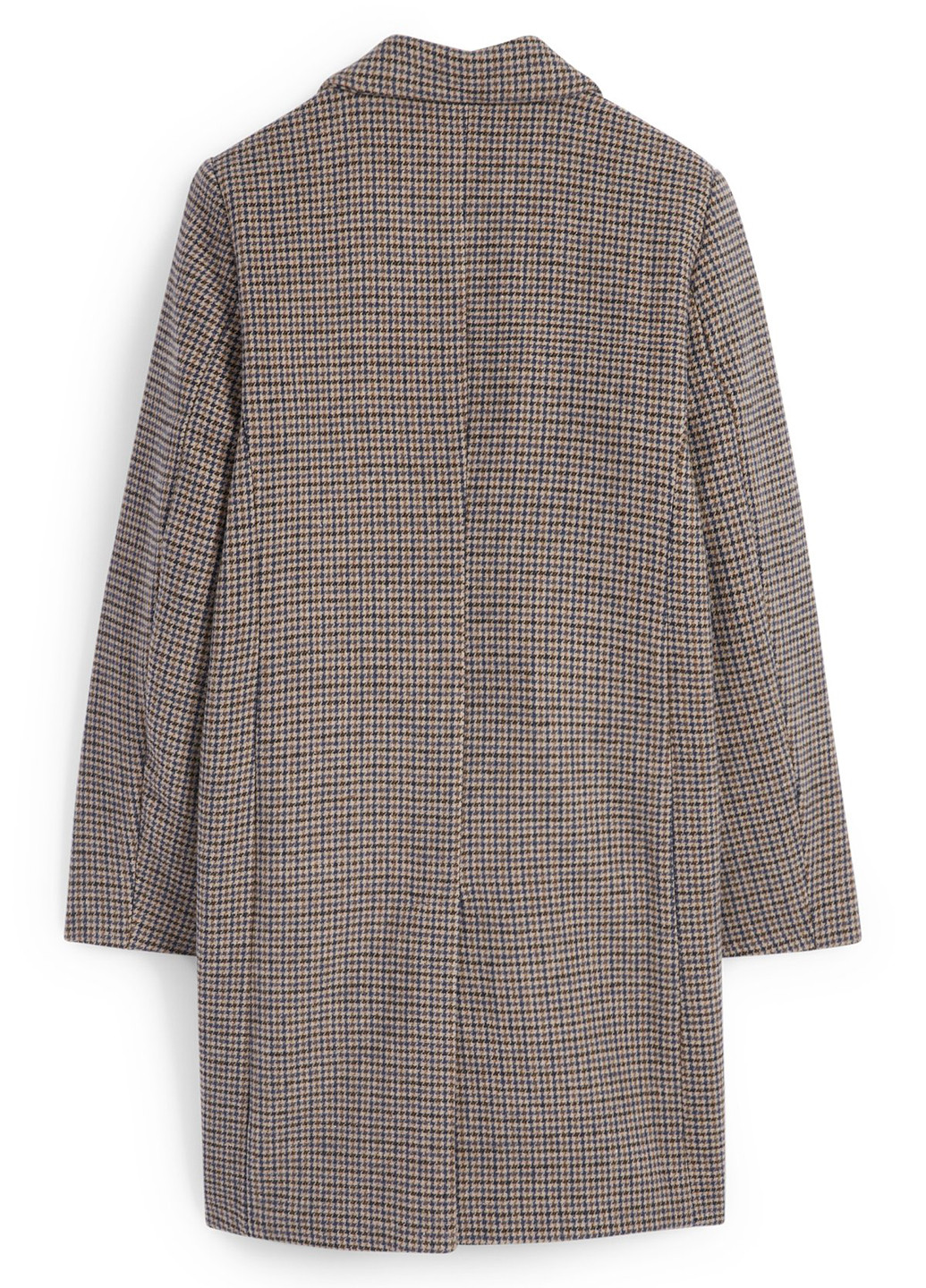 Коричневое демисезонное Пальто двубортное C&A