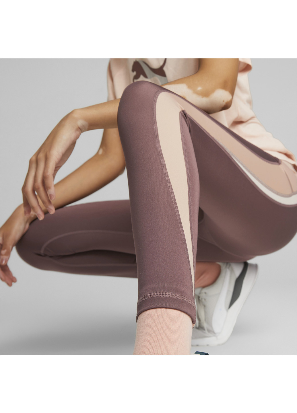 Пурпурные демисезонные леггинсы evostripe leggings women Puma