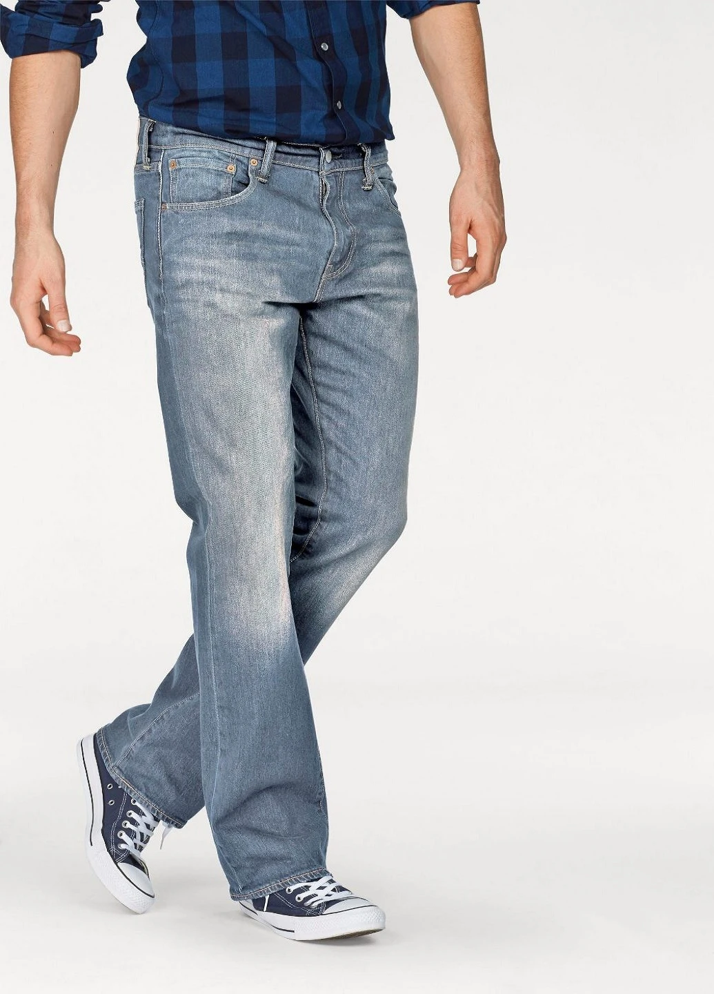 Голубые демисезонные джинсы Levi's