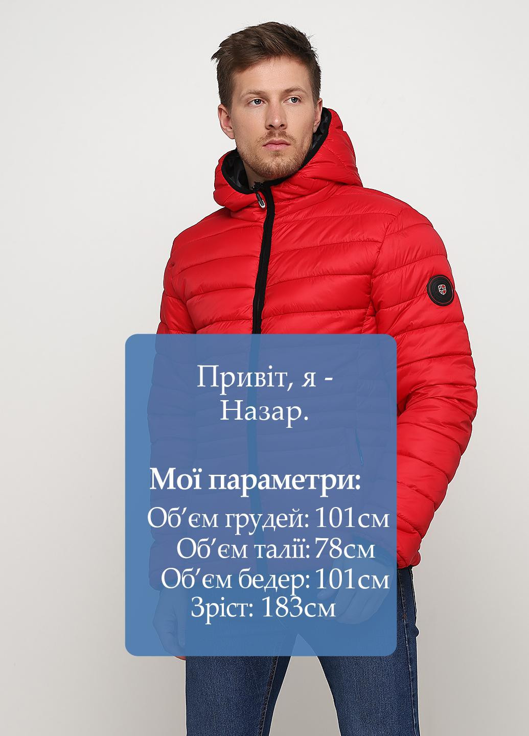 Червона демісезонна куртка Geographical Norway